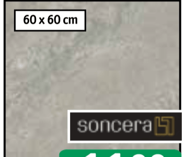 Keramika Soncera Cementum Grey 60 x 60 cm - Akcija v trgovini Jager