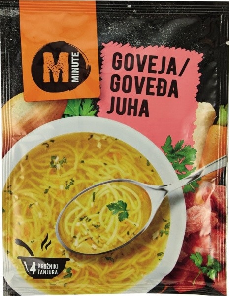 Bistra juha Minute 65 g Akcija v trgovini Mercator