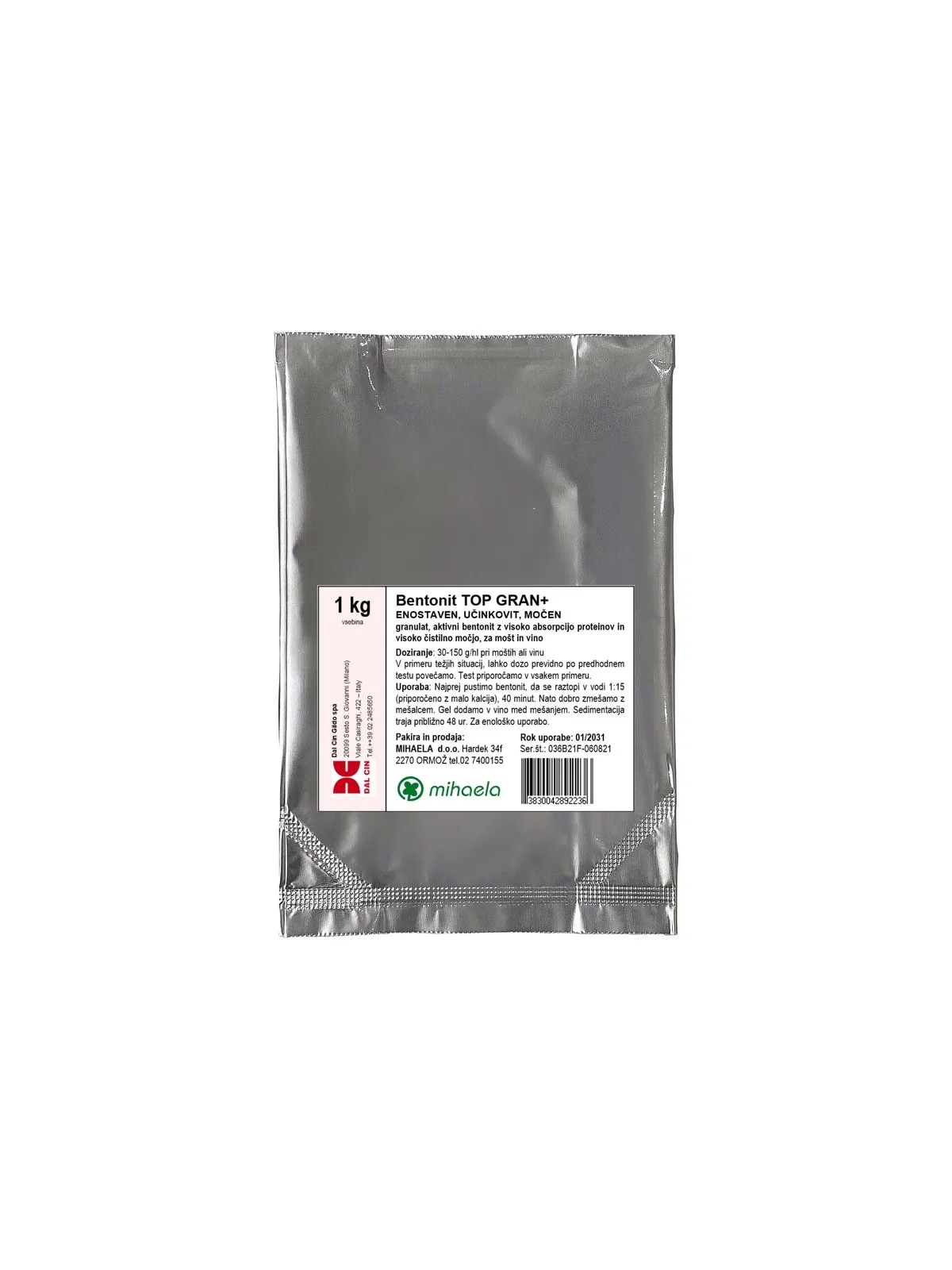 Bentonit TOP GRAND 1 kg Akcija v trgovini Jager