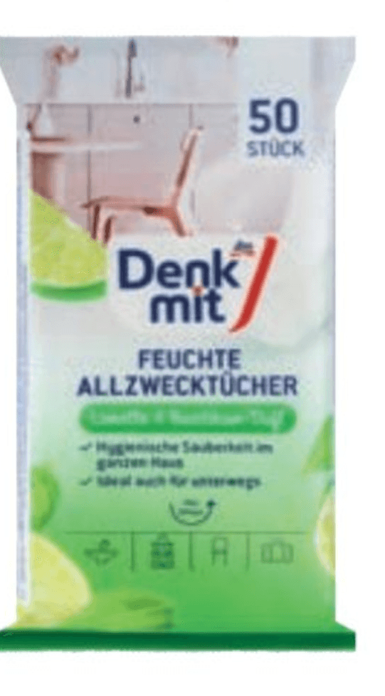 Denkmit vlažne večnamenske krpice 50 kosov - Akcija v trgovini Dm