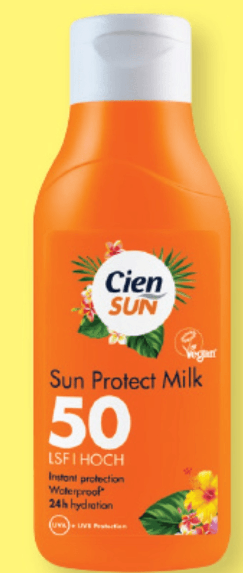 Cien SUN Mleko za sončenje 250 ml - Akcija v trgovini Lidl