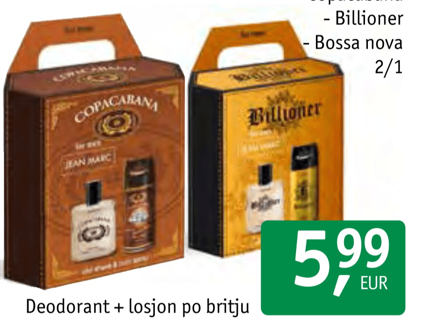 Darilni seti Jean Marc - Akcija v trgovini Jager