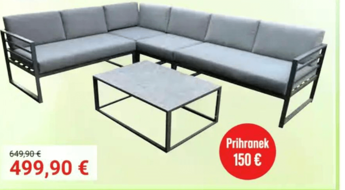 Vrtna garnitura HAILY - Akcija v trgovini Pevex