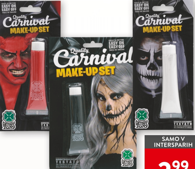 Carnival Make-up Set Quality Carnival - Akcija v trgovini Spar