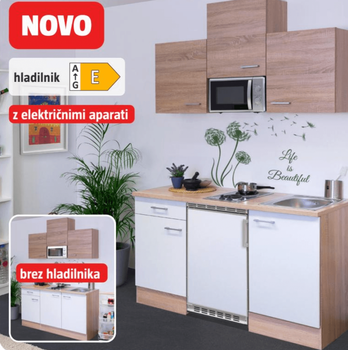 Mini kuhinja 'Pantry' - Akcija v trgovini Bauhaus