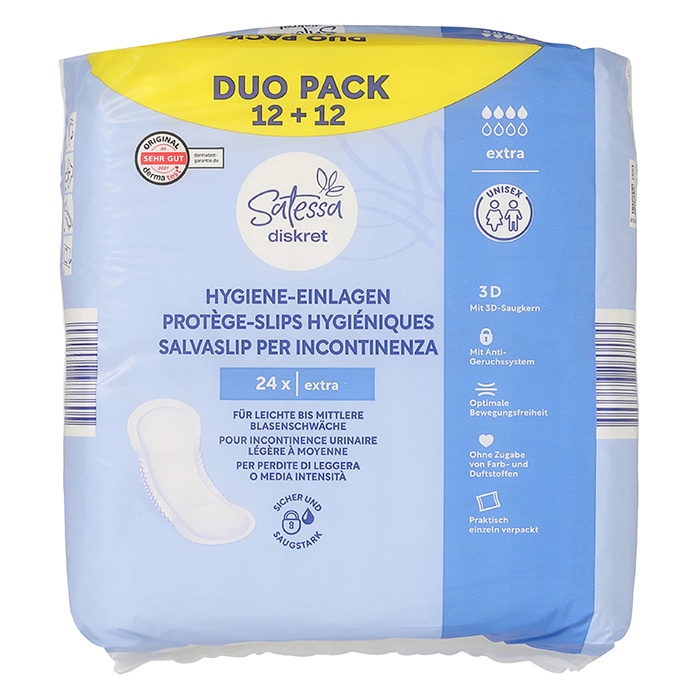 Satessa Vložki za inkontinenco 24 x - Akcija v trgovini Hofer