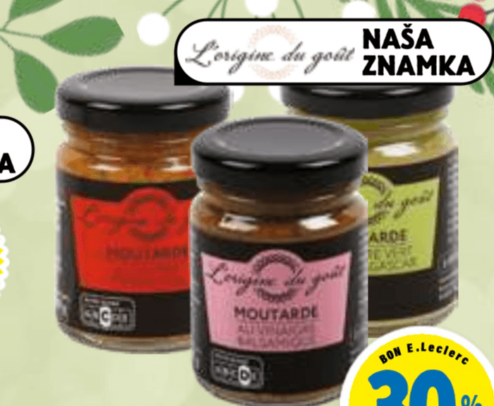 Gorčica 100 g L'origine du goût - Akcija v trgovini E.Leclerc