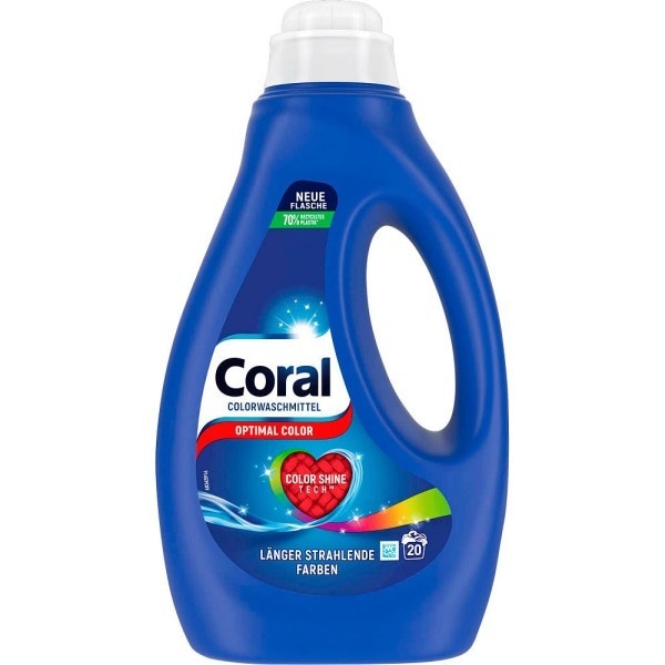 Coral tekoče sredstvo za pranje perila 1.15 l - Akcija v trgovini Mueller