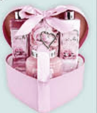 Darilni set v obliki srca - Akcija v trgovini Mueller