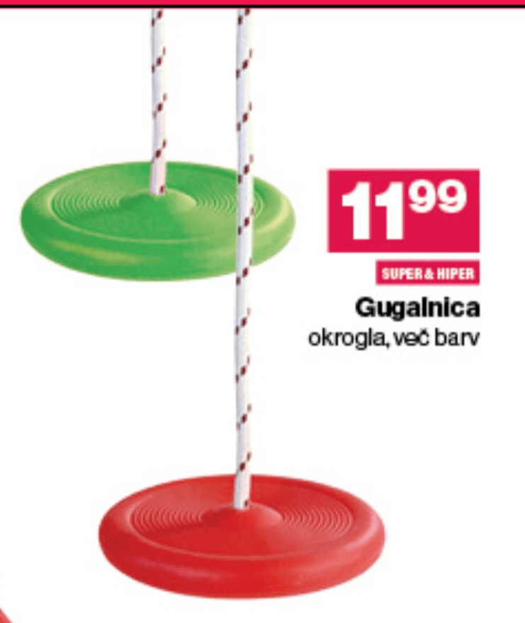 Gugalnica - Akcija v trgovini Mercator