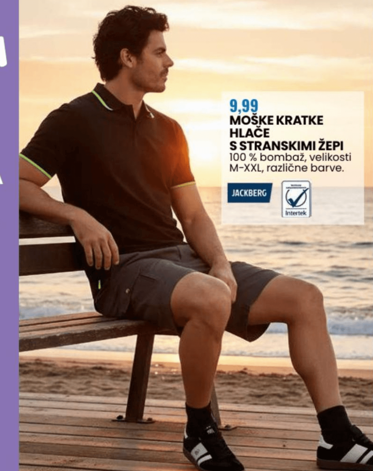 Moška polo majica s kratkimi rokavi JACKBERG - Akcija v trgovini Eurospin