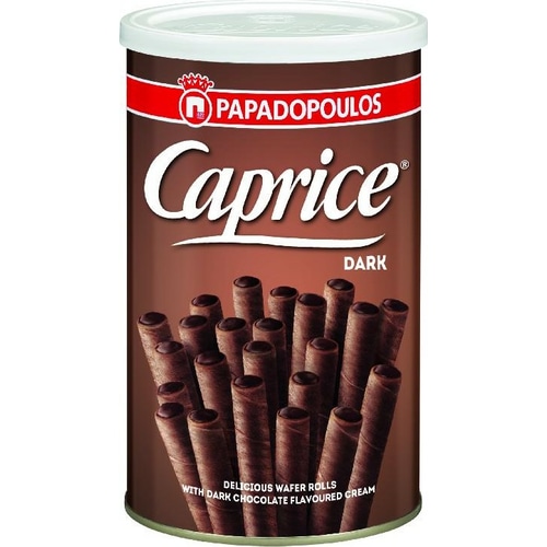 Polnjeni vaflji Caprice 115 g Papadopoulos - Akcija v trgovini E.Leclerc