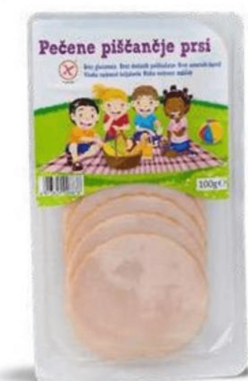 Pečene piščančje prsi, rezine 100 g - Akcija v trgovini Eurospin