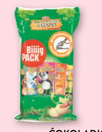 Čokoladice Kraljestvo 5 pack, 75 g Kraš - Akcija v trgovini Spar