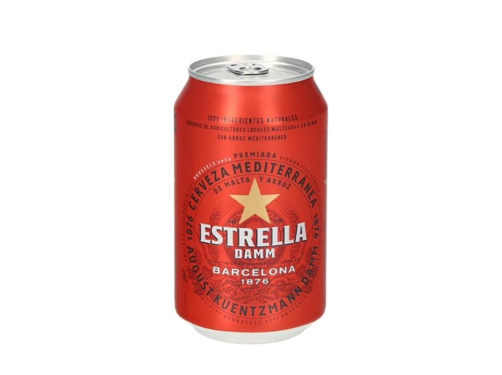 SVETLO PIVO ESTRELLA DAMM 0,33 l - Akcija v trgovini E.Leclerc