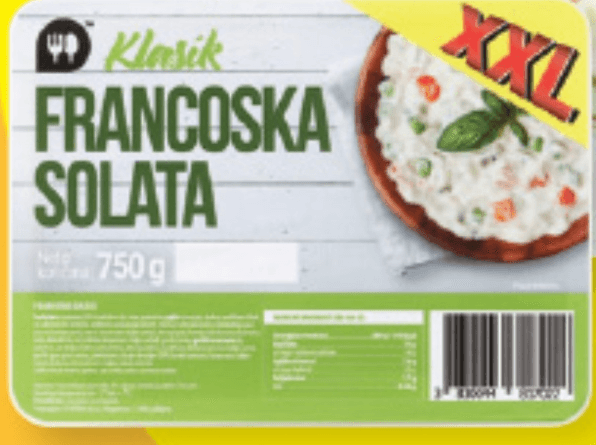 Klasik Francoska solata XXL 750 g - Akcija v trgovini Lidl