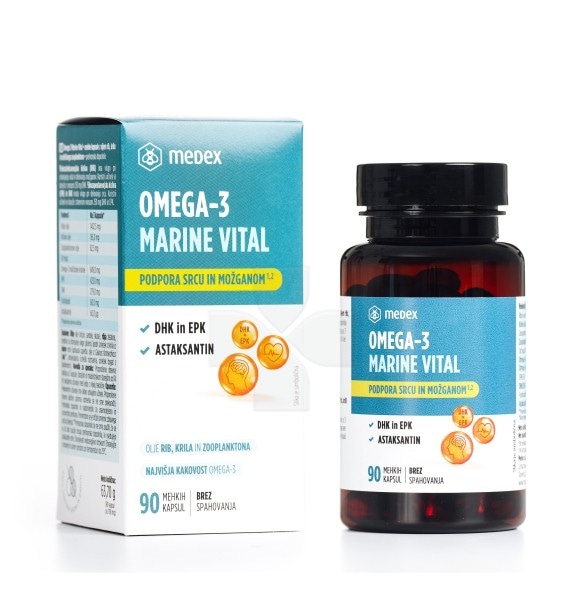Kapsule Omega 3 60 ali 90 kapsul Medex - Akcija v trgovini Spar