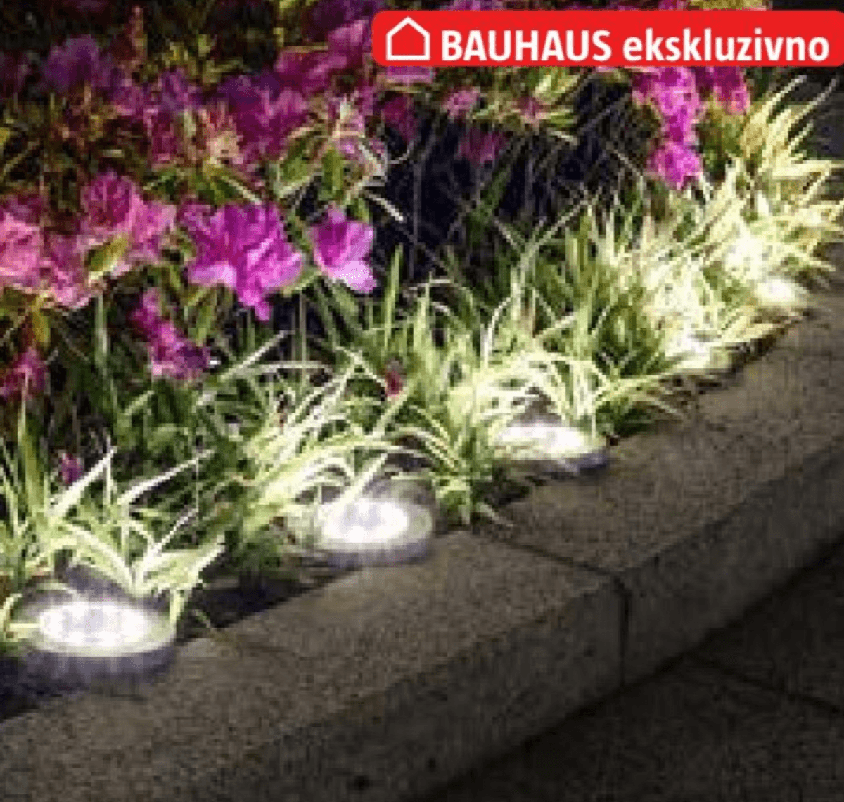 Solarna LED svetilka - Akcija v trgovini Bauhaus