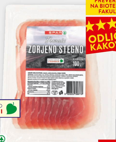Spar Domače zorjeno stegno 100 g - Akcija v trgovini Spar