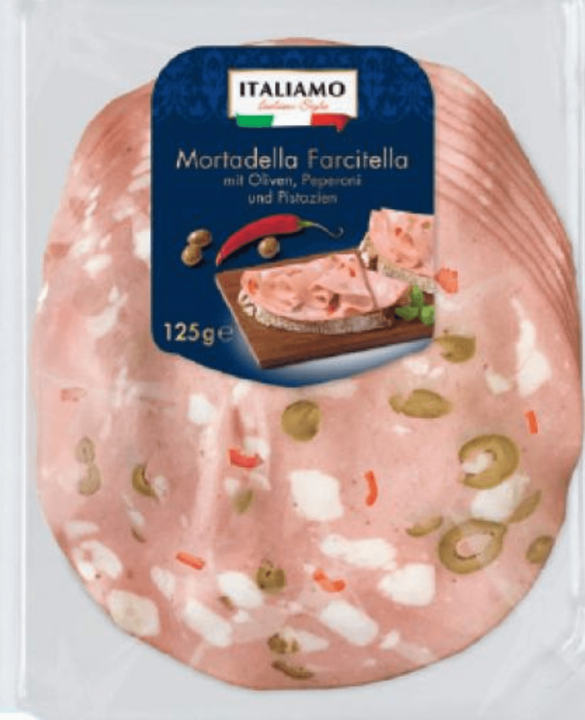 ITALIAMO Mortadela „Farcitella“ 125 g - Akcija v trgovini Lidl