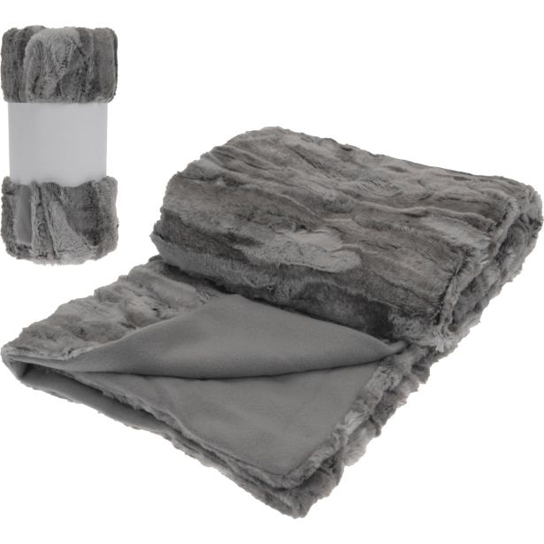 Odeja umetno krzno 130 x 150 cm Tissaja - Akcija v trgovini E.Leclerc