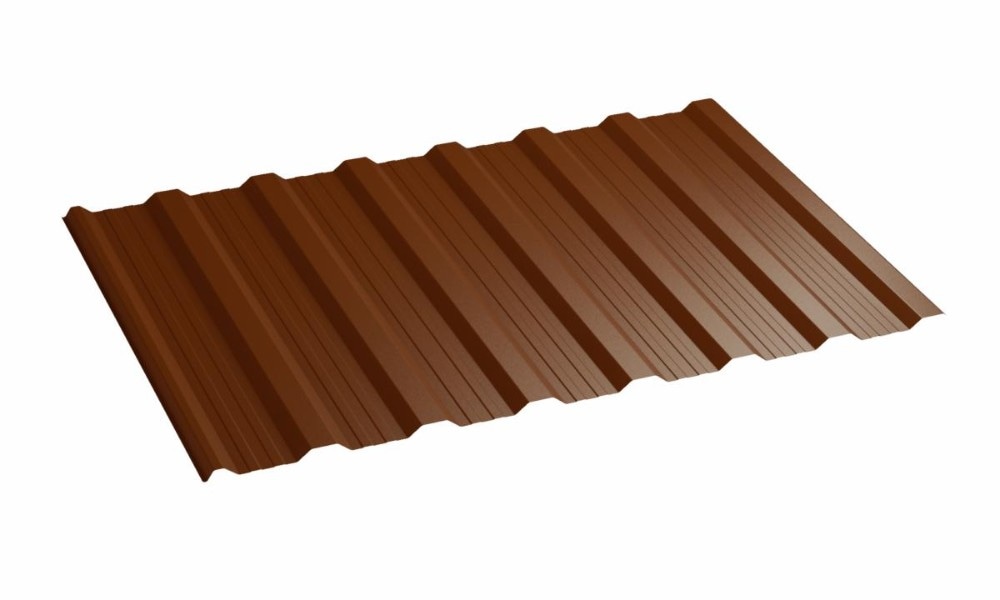 Trapezna pločevinasta plošča T-18/RAL8019 200 x 114,5 cm, 2,29 m² - Akcija v trgovini Pevex