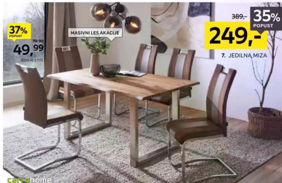 Jedilna miza carryhome - Akcija v trgovini Lesnina