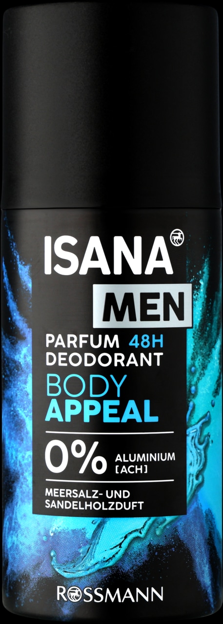 ISANA Men Parfum Deodorant Body Appeal 150 ml - Akcija v trgovini Spar