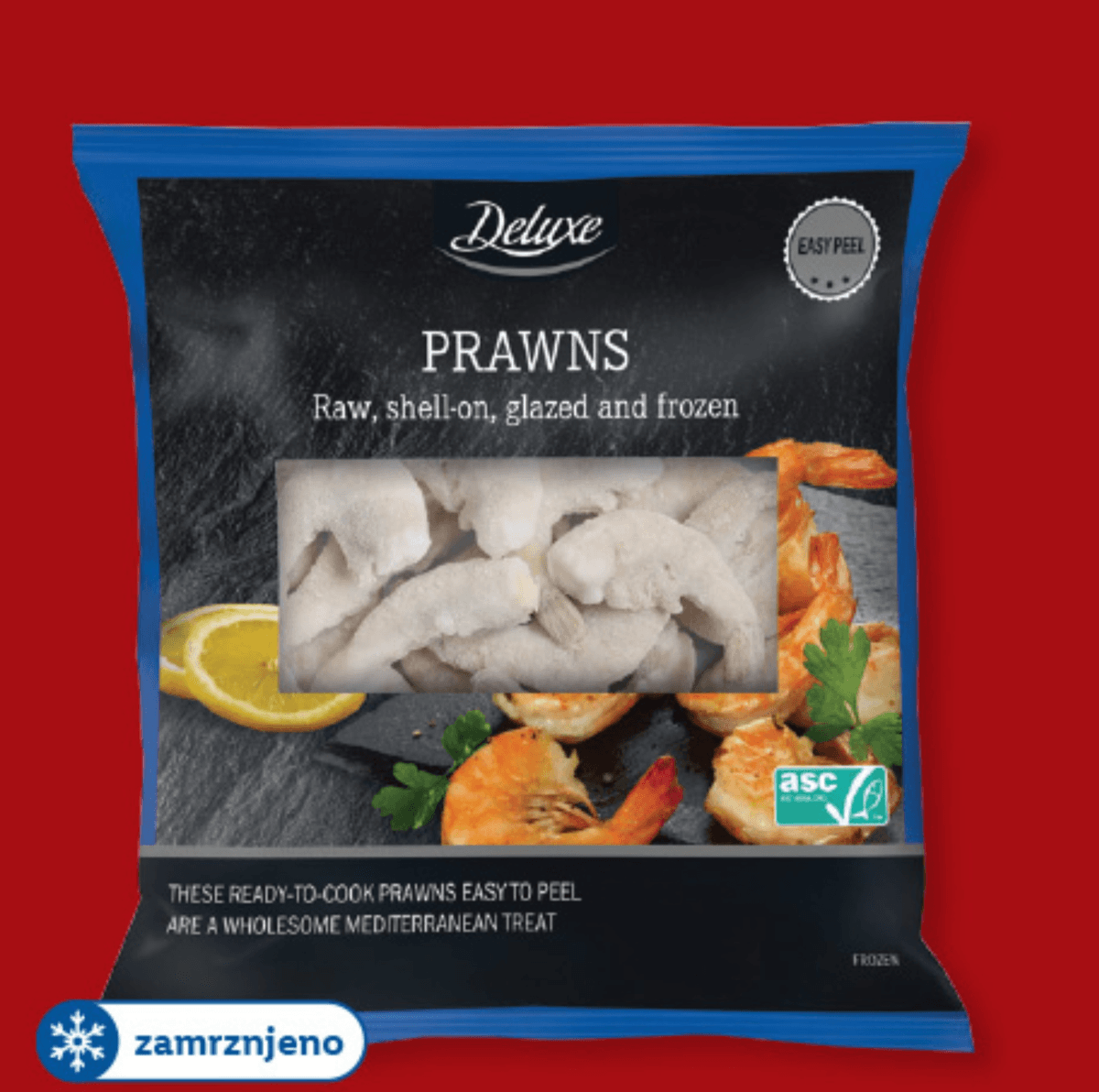 Deluxe Velike bele kozice 800 g - Akcija v trgovini Lidl