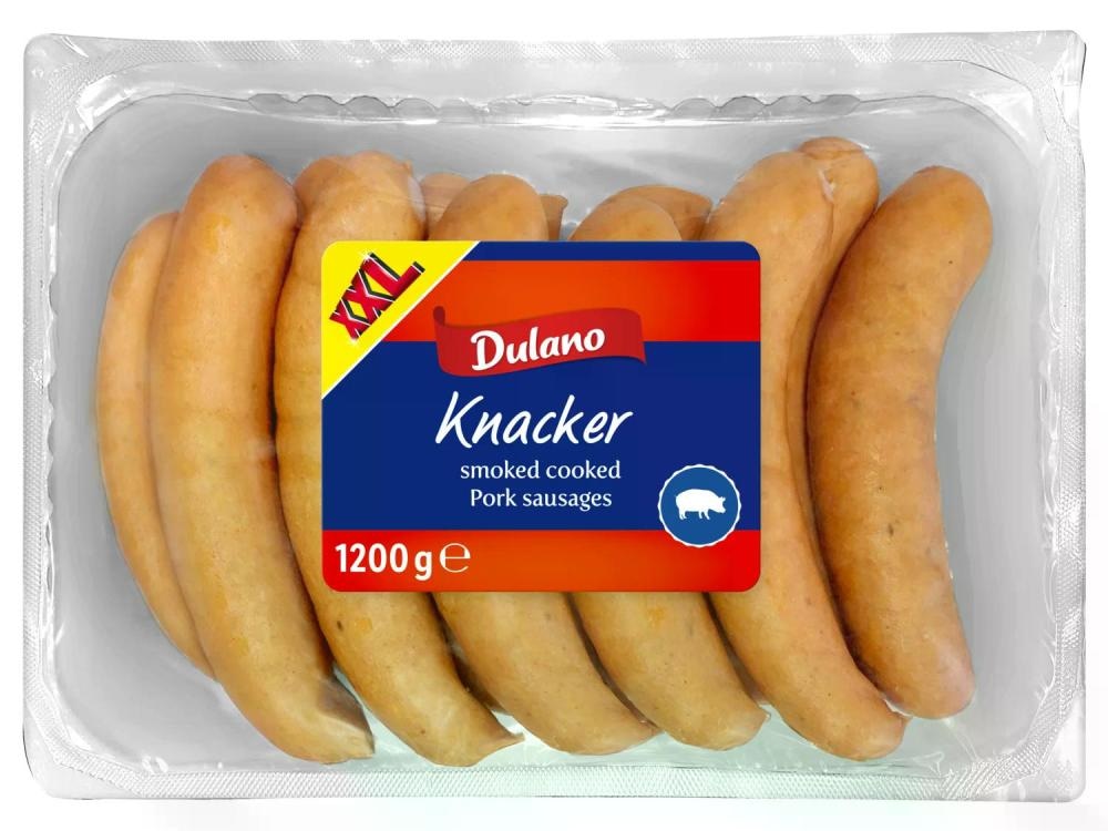 Dulano Knacker Klobasa 1200 g - Akcija v trgovini Lidl