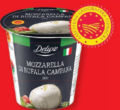 Deluxe sir bivolja Mozzarella 250 g Akcija v trgovini Lidl