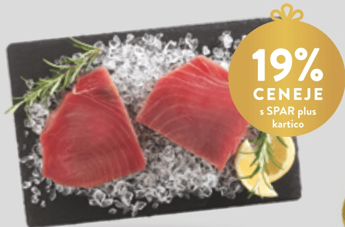 Rumenoplavuti tun file 1 kg - Akcija v trgovini Spar