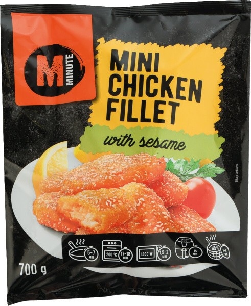 Mini paniran piščančji file s sezamom Minute 700 g Akcija v trgovini Mercator