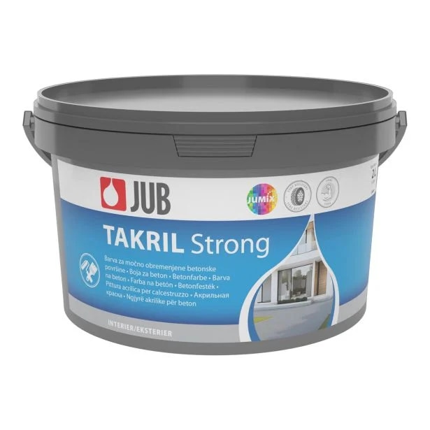 Barva za beton JUB Takril Strong BEL 1001 2L - Akcija v trgovini Merkur