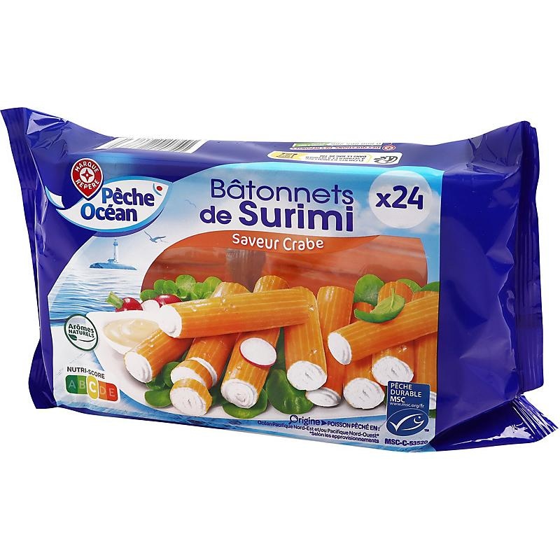 Surimi palčke Péche Océan 400 g - Akcija v trgovini E.Leclerc