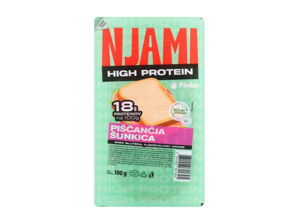 NJAMI Proteinski piščančji narezek 100g - Akcija v trgovini Lidl