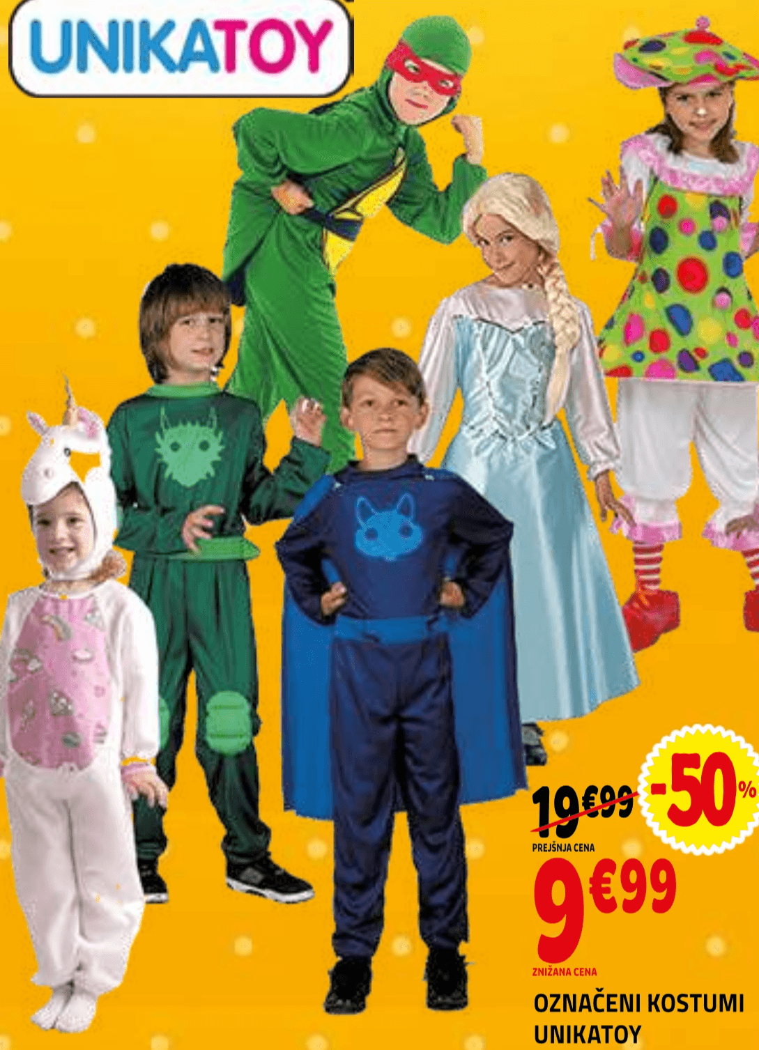 Unikatoy kostum princesa - Akcija v trgovini E.Leclerc