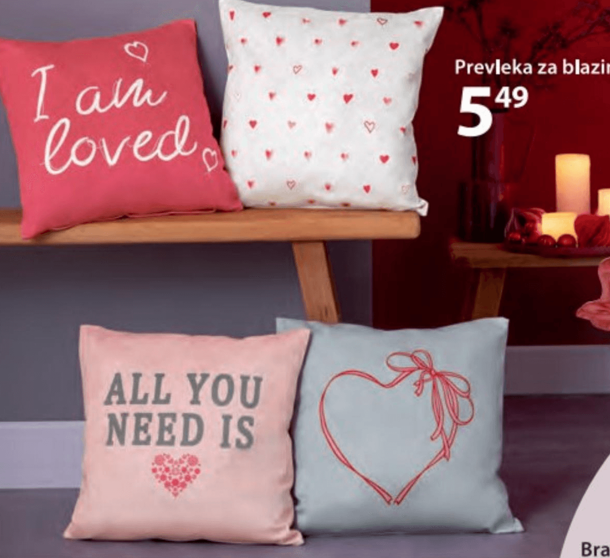 Prevleka za blazino - Akcija v trgovini NKD