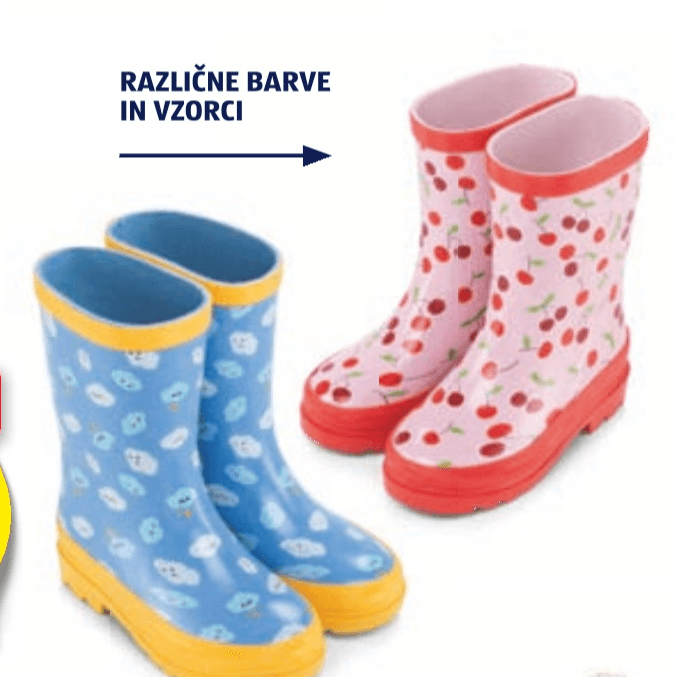 Lily & Dan Dežni škornji za malčke - Akcija v trgovini Hofer