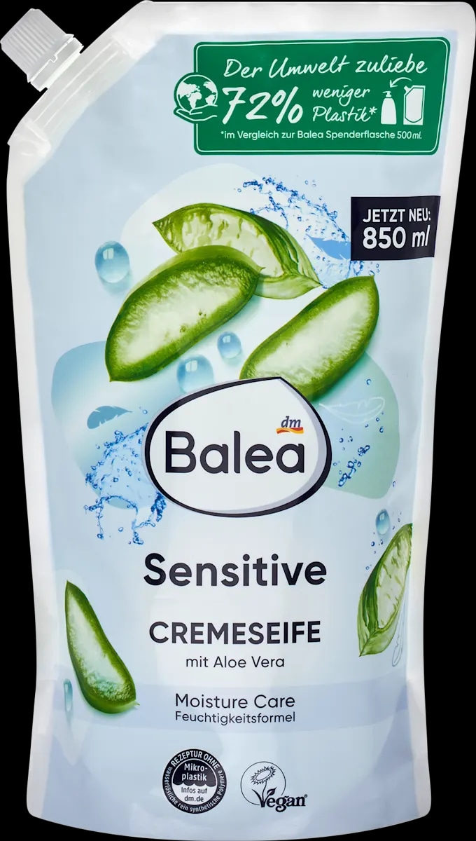 Balea Sensitive kremno tekoče milo za roke 850 ml, polnilo - Akcija v trgovini Dm