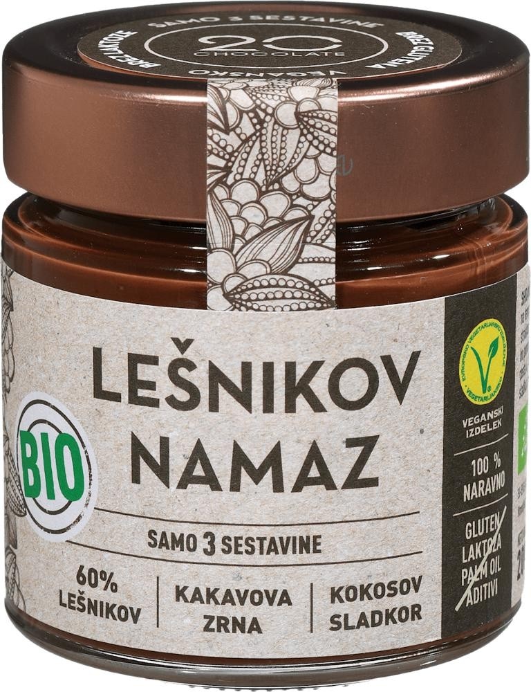 20 Chocolate bio lešnikov namaz 200 g Akcija v trgovini Dm