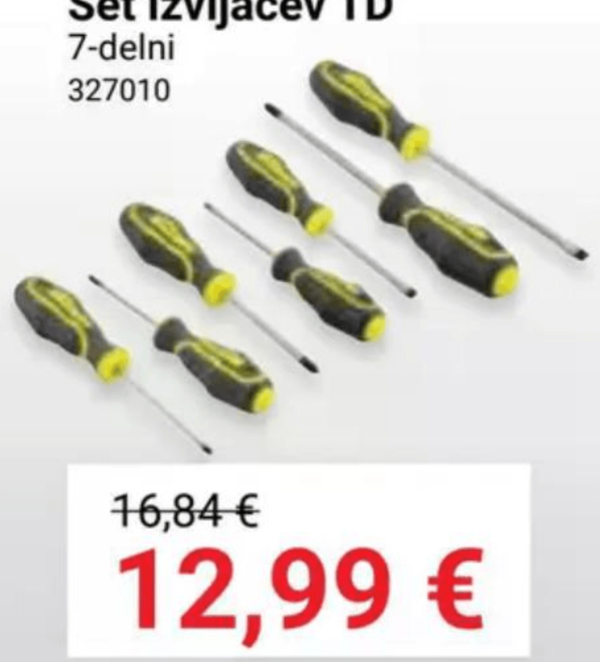 Set izvijačev TD 7-delni - Akcija v trgovini Pevex