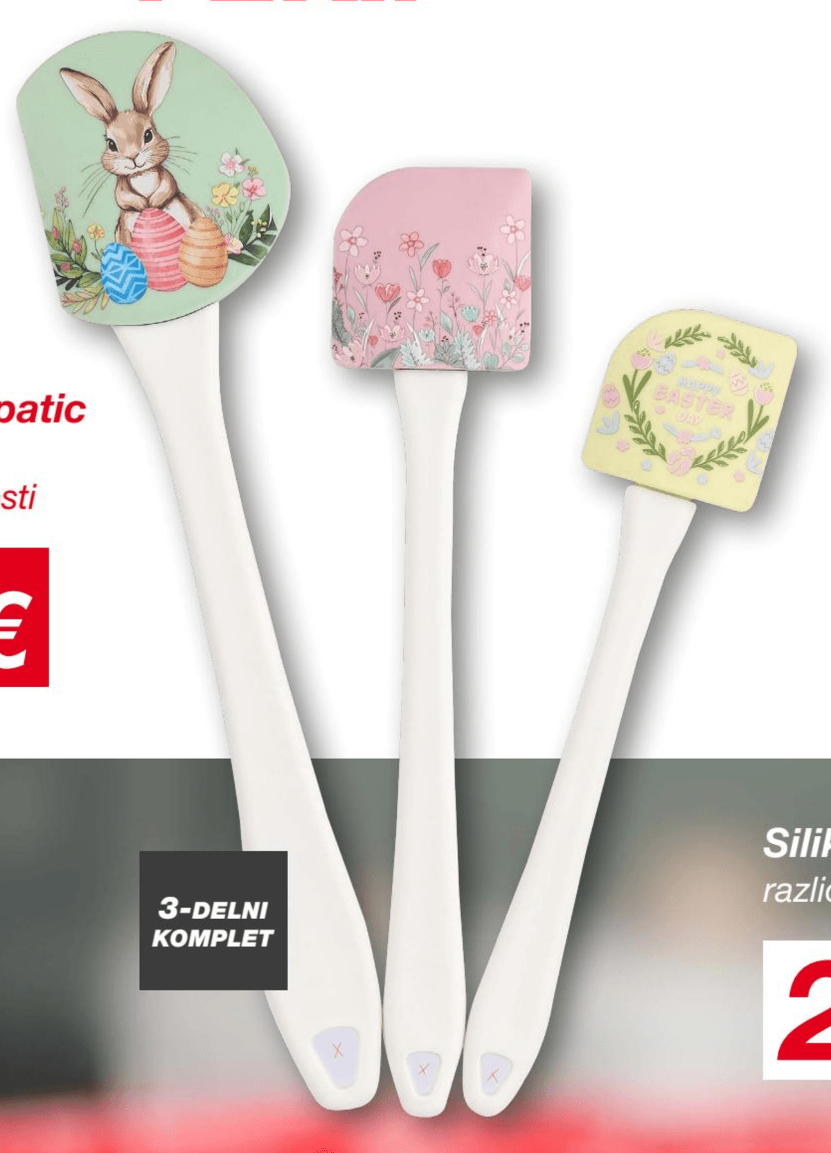 Komplet lopatic za peko 3-DELNI KOMPLET - Akcija v trgovini Kik