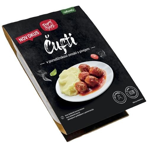 Lazanja Pogrej in pojej 400 g ali čufti v paradižnikovi omaki s pirejem 300 g Akcija v trgovini Mercator