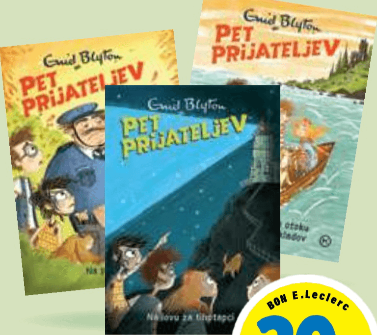 Mladinska knjiga Zbirka knjig Pet prijateljev - Akcija v trgovini E.Leclerc