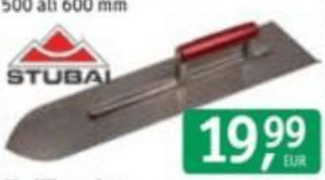 Gladilka za estrihe STUBAI - Akcija v trgovini Jager