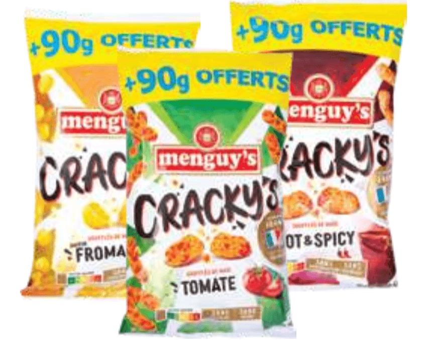 Koruzni napihnjenci Dino ali Croco Tokapi 125 g - Akcija v trgovini E.Leclerc