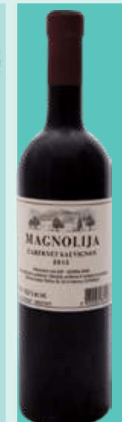 Kakovostno vino ZGP Cabernet Sauvignon 0,75 l MAGNOLIJA - Akcija v trgovini E.Leclerc