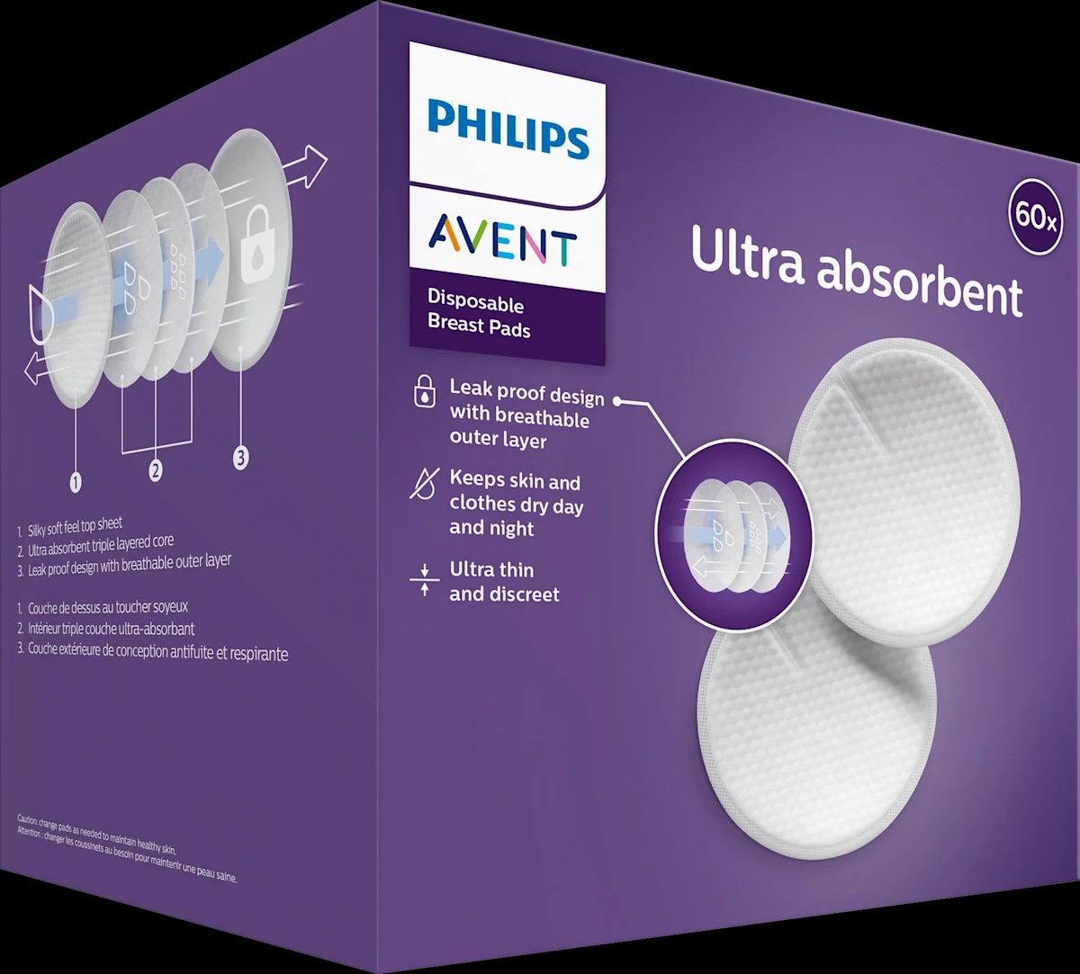 PHILIPS AVENT prsne blazinice 60 kosov - Akcija v trgovini Dm