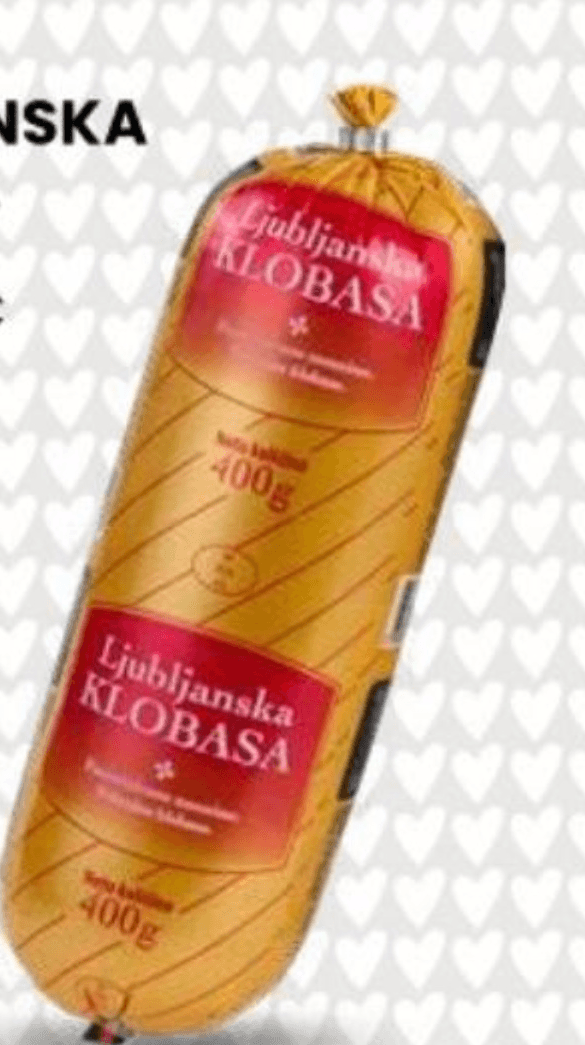 Ljubljanska klobasa 400 g - Akcija v trgovini Eurospin